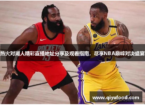 热火对湖人精彩直播地址分享及观看指南，尽享NBA巅峰对决盛宴